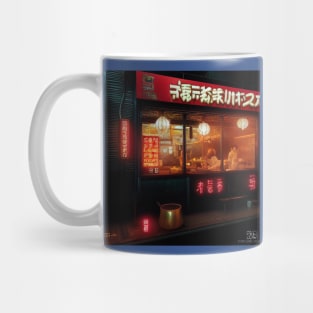 Cyberpunk Tokyo Ramen Shop Mug